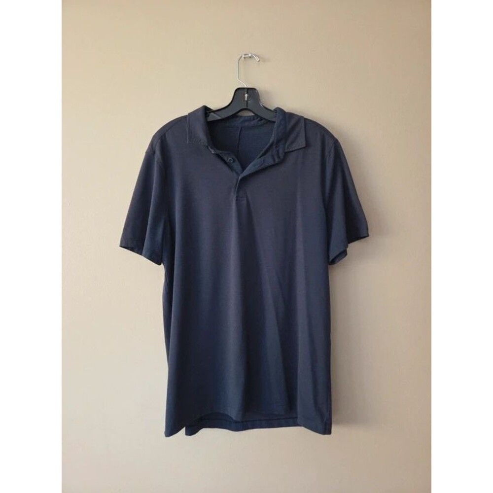 Lululemon navy blue evolution polo shirt